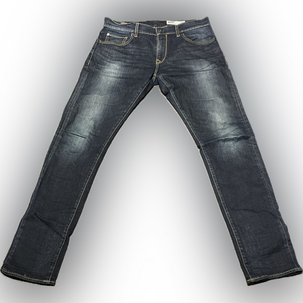 Men jeans size 30 slim fit 99% cotton 1% elastane dark blue